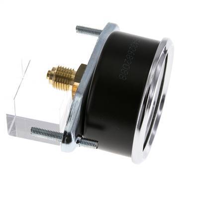 0...10 Bar (0..145 psi) Paneelmontage Manometer Staal/Brons 63 mm Klasse 2.5 (Beugel)