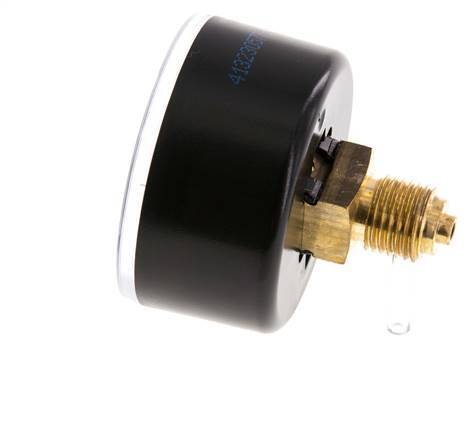 0..1 Bar (0..15 psi) Pressure Gauge Rear Plastic/Brass 50 mm Class 2.5