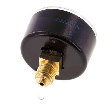 0..1 Bar (0..15 psi) Pressure Gauge Rear Plastic/Brass 50 mm Class 2.5