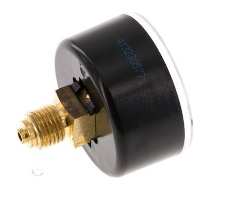 0..1 Bar (0..15 psi) Pressure Gauge Rear Plastic/Brass 50 mm Class 2.5