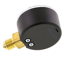 0..160 Bar Manometer Onderaansluiting Kunststof/Messing 50 mm Klasse 2.5