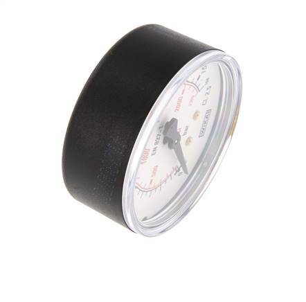 0..160 Bar Manometer Onderaansluiting Kunststof/Messing 63 mm Klasse 2.5