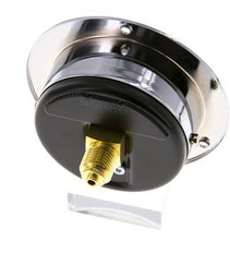 0..160 Bar (0..2321 psi) Panel Mount Pressure Gauge Steel/Brass 63 mm Class 2.5 (Front Panel)