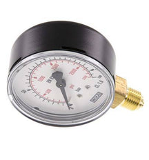 0..160 Bar Manometer Onderaansluiting Staal/Messing 63 mm Klasse 1.6