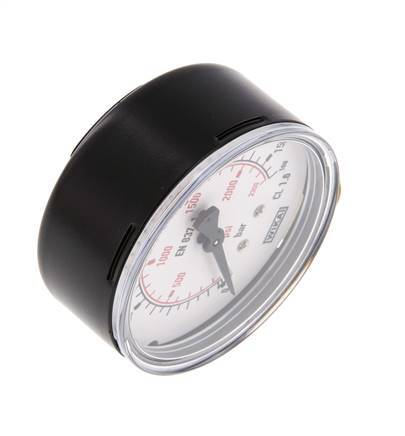 0..160 Bar Manometer Onderaansluiting Staal/Messing 63 mm Klasse 1.6