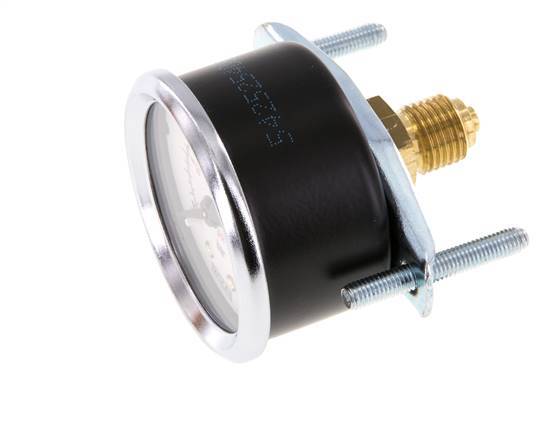 0...16 Bar (0..232 psi) Paneelmontage Manometer Staal/Brons 50 mm Klasse 2.5 (Beugel)