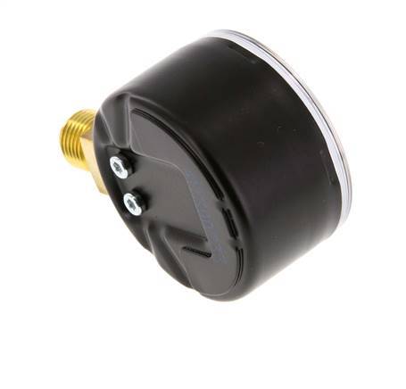 0..16 Bar (0..232 psi) Pressure Gauge Below Steel/Brass 50 mm Class 1.6