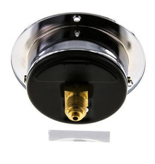 0..16 Bar (0..232 psi) Panel Mount Pressure Gauge Steel/Brass 63 mm Class 2.5 (Front Panel)