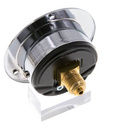 0..1.6 Bar (0..23 psi) Panel Mount Pressure Gauge Steel/Brass 50 mm Class 2.5 (Front Panel)