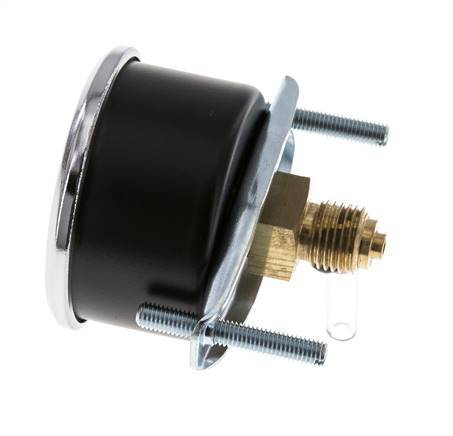 0..1.6 Bar (0..23 psi) Panel Mount Pressure Gauge Steel/Brass 50 mm Class 2.5 (Bracket)