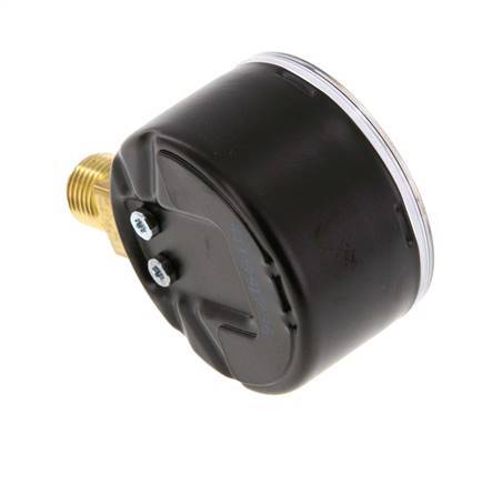 0..1.6 Bar Manometer Onderaansluiting Staal/Messing 50 mm Klasse 1.6