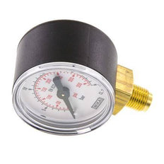 0..25 Bar (0..363 psi) Pressure Gauge Below Plastic/Brass 40 mm Class 2.5