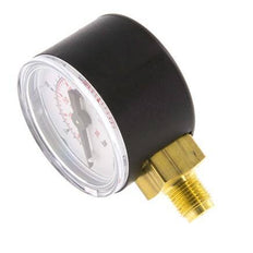 0..25 Bar (0..363 psi) Pressure Gauge Below Plastic/Brass 40 mm Class 2.5