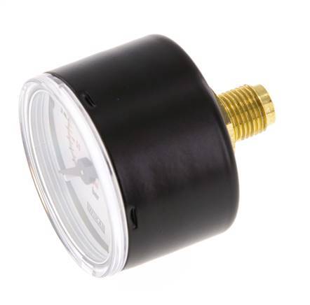 0..25 Bar (0..363 psi) Pressure Gauge Rear Steel/Brass 40 mm Class 1.6
