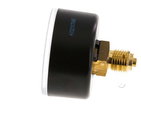 0..25 Bar (0..363 psi) Pressure Gauge Rear Plastic/Brass 50 mm Class 2.5