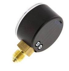 0..25 Bar (0..363 psi) Pressure Gauge Below Plastic/Brass 50 mm Class 2.5