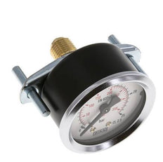 0...25 Bar (0..363 psi) Paneelmontage Manometer Staal/Brons 50 mm Klasse 2.5 (Beugel)