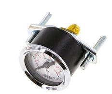 0...2.5 Bar (0..36 psi) Paneelmontage Manometer Staal/Brons 40 mm Klasse 2.5 (Beugel)