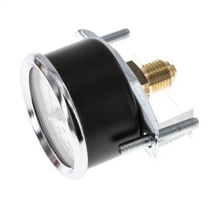 0...2.5 Bar (0..36 psi) Paneelmontage Manometer Staal/Brons 50 mm Klasse 2.5 (Beugel)