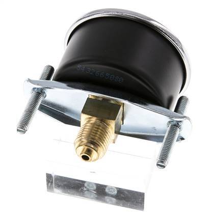 0...2.5 Bar (0..36 psi) Paneelmontage Manometer Staal/Brons 50 mm Klasse 2.5 (Beugel)