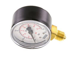 0..2.5 Bar Manometer Onderaansluiting Staal/Messing 50 mm Klasse 1.6