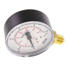 0..2.5 Bar Manometer Onderaansluiting Kunststof/Messing 63 mm Klasse 2.5