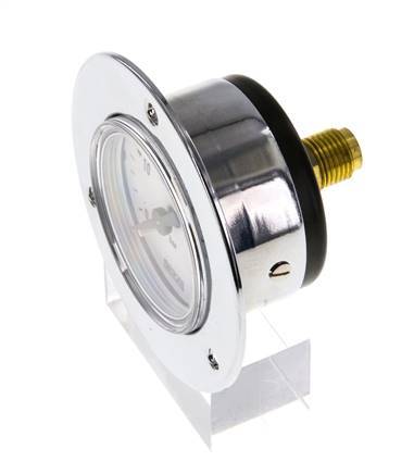 0..40 Bar (0..580 psi) Panel Mount Pressure Gauge Steel/Brass 40 mm Class 2.5 (Front Panel)