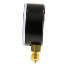 0..40 Bar (0..580 psi) Pressure Gauge Below Steel/Brass 63 mm Class 1.6
