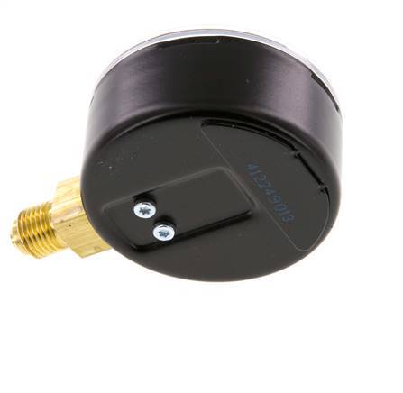 0..40 Bar Manometer Onderaansluiting Staal/Messing 63 mm Klasse 1.6