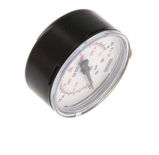 0..40 Bar Manometer Onderaansluiting Staal/Messing 63 mm Klasse 1.6