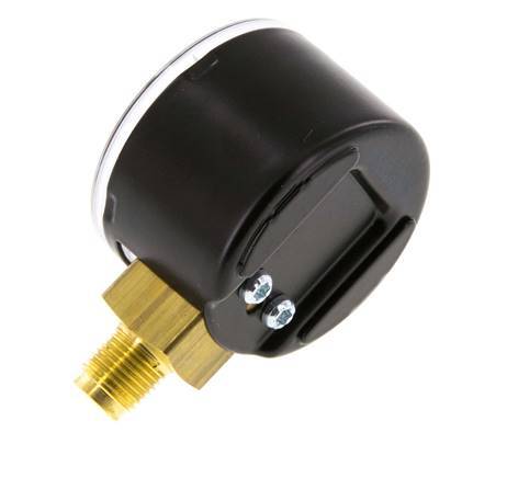 0..4 Bar Manometer Onderaansluiting Staal/Messing 40 mm Klasse 1.6