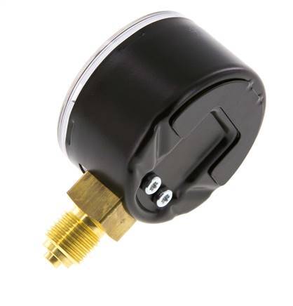 0..4 Bar Manometer Onderaansluiting Staal/Messing 50 mm Klasse 1.6