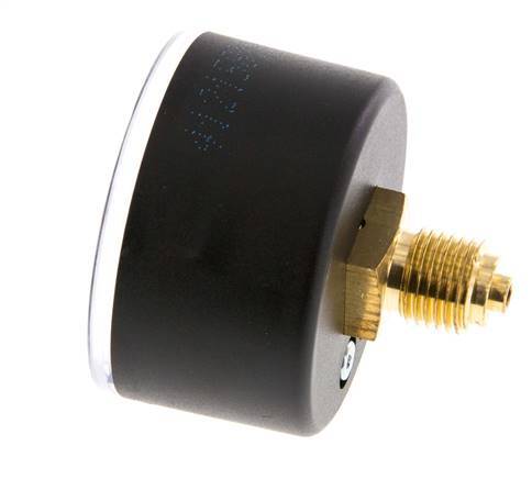 0..60 Bar (0..870 psi) Pressure Gauge Rear Plastic/Brass 50 mm Class 2.5