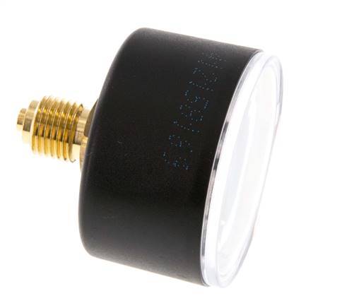 0..60 Bar (0..870 psi) Pressure Gauge Rear Plastic/Brass 50 mm Class 2.5