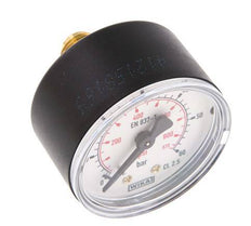 0..60 Bar Manometer Achteraansluiting Kunststof/Messing 50 mm Klasse 2.5