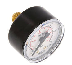 0..60 Bar (0..870 psi) Pressure Gauge Rear Steel/Brass 50 mm Class 1.6