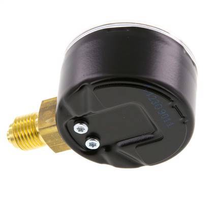 0..60 Bar Manometer Onderaansluiting Staal/Messing 50 mm Klasse 1.6