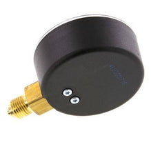 0..60 Bar (0..870 psi) Pressure Gauge Below Plastic/Brass 63 mm Class 2.5