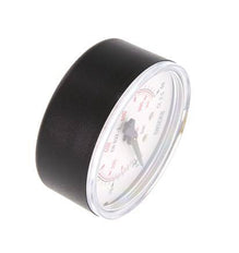 0..60 Bar Manometer Onderaansluiting Kunststof/Messing 63 mm Klasse 2.5
