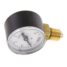 0..6 Bar Manometer Onderaansluiting Kunststof/Messing 40 mm Klasse 2.5