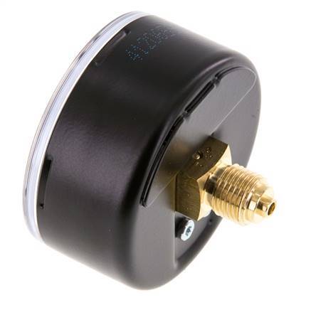 0..6 Bar (0..87 psi) Pressure Gauge Rear Steel/Brass 63 mm Class 1.6