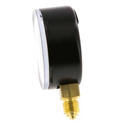 0..6 Bar Manometer Onderaansluiting Staal/Messing 63 mm Klasse 1.6