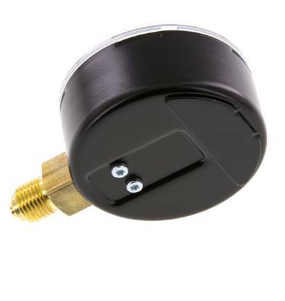 0..6 Bar Manometer Onderaansluiting Staal/Messing 63 mm Klasse 1.6