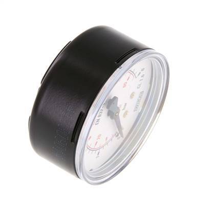 0..6 Bar Manometer Onderaansluiting Staal/Messing 63 mm Klasse 1.6