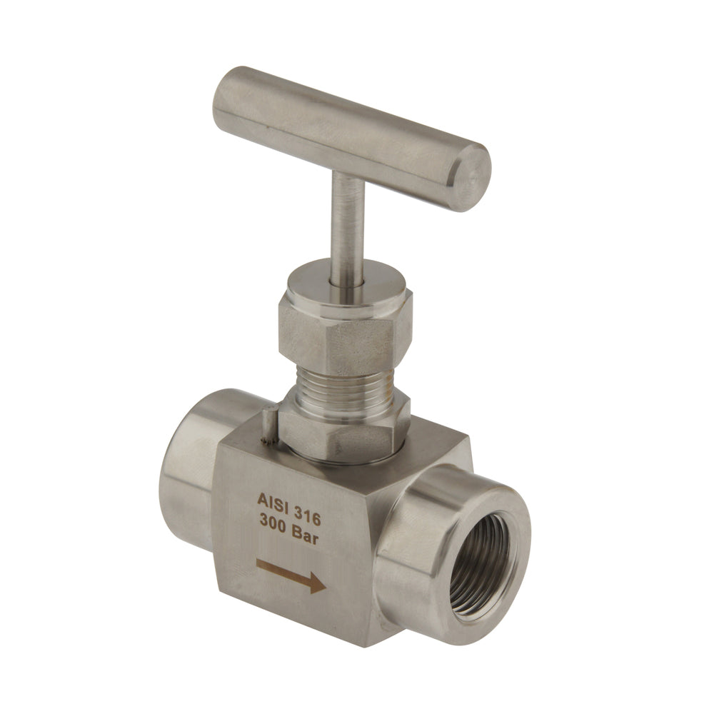 G1/8'' RVS Naaldafsluiter PTFE 300 bar - NLS