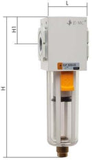 Filter 5microns G1/4'' 1400 l/min Manual Plastic EMC 2A