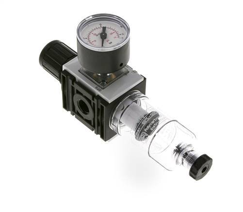 Filter-Regelaar G1/4'' 1000l/min 0,5-10,0bar/7-145psi 40 mm Manometer Futura 0