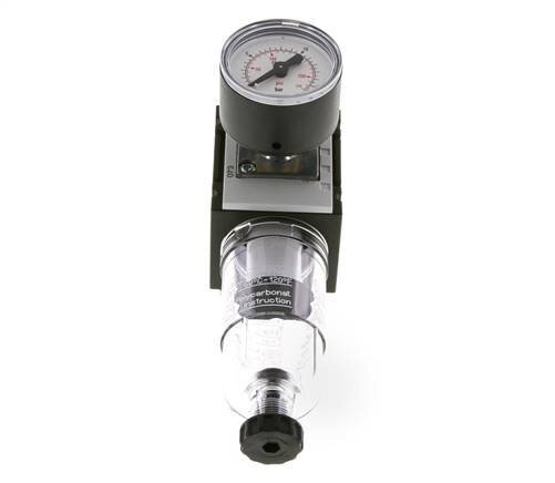 Filter-Regelaar G1/4'' 1000l/min 0,5-10,0bar/7-145psi 40 mm Manometer Futura 0