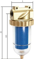 Microfilter 0.01micron G3/8'' 2000l/min Semi-Auto Polycarbonaat Standaard 3