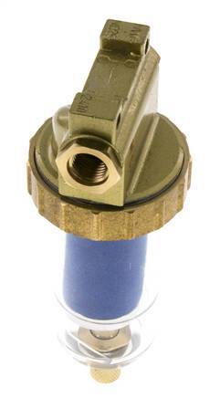 Microfilter 0.01micron G1/4'' 560l/min Semi-Auto Polycarbonaat Standaard 1